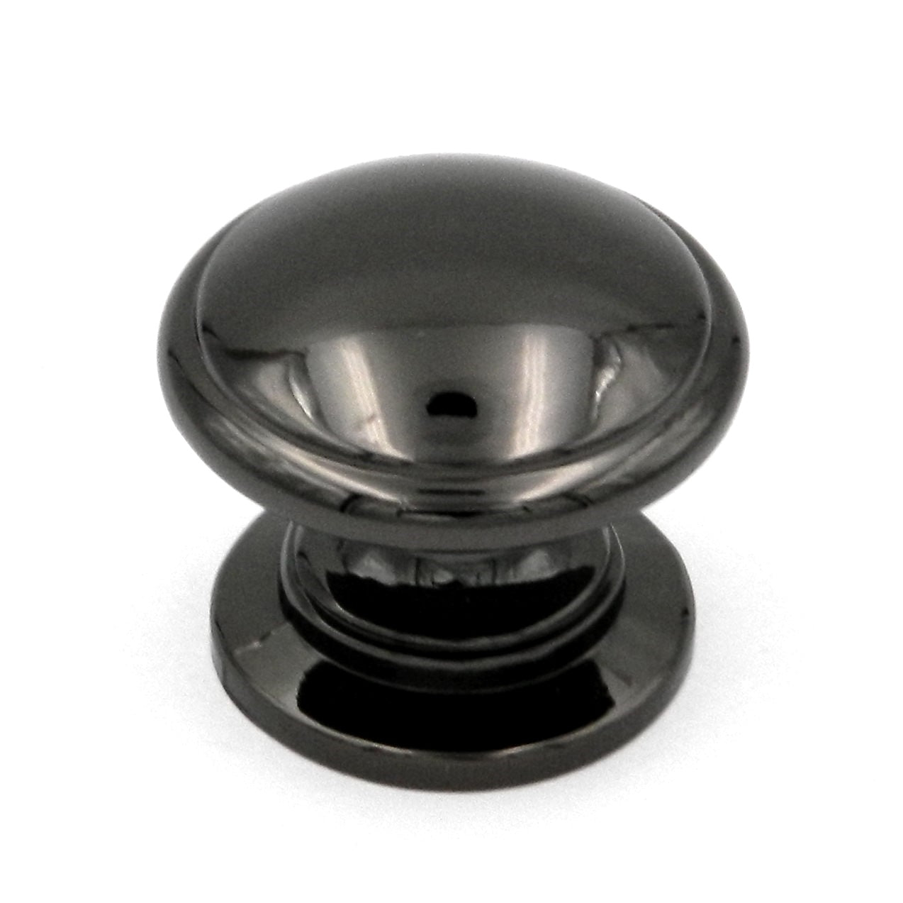 Hickory Hardware Williamsburg 1 1/4" Black Nickel Round Cabinet Knob P3053-BLN