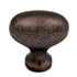 Hickory Hardware Williamsburg Dark Antique Copper Oval Smooth 1 1/4" Cabinet Knob P3054-DAC