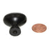 Hickory Hardware Williamsburg 1 1/4" Oval Cabinet Knob Matte Black P3054-MB