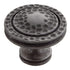 Hickory Hardware Mountain Lodge 1 3/8" Black Iron Round Hammered Cabinet Knob P3061-BI