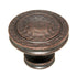 Hickory Hardware Mountain Lodge Antique Copper 1 3/8" Hammered Knob P3061-DAC