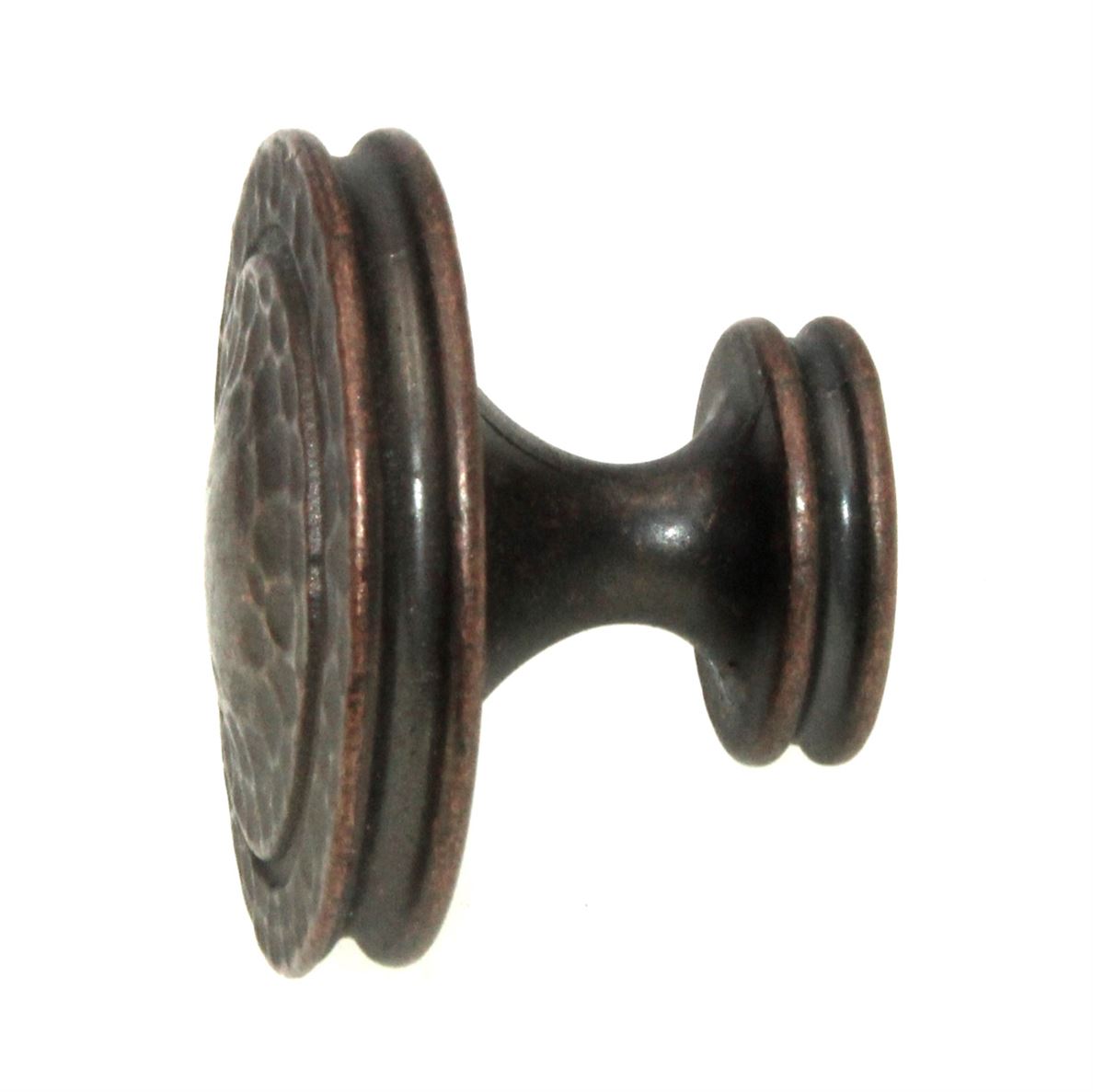 Hickory Hardware Mountain Lodge Antique Copper 1 3/8" Hammered Knob P3061-DAC