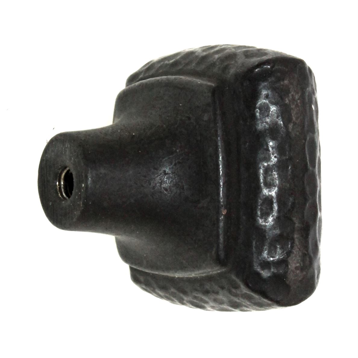 Hickory Hardware Mountain Lodge Black Iron 1 1/4" Hammered Cabinet Knob P3062-BI