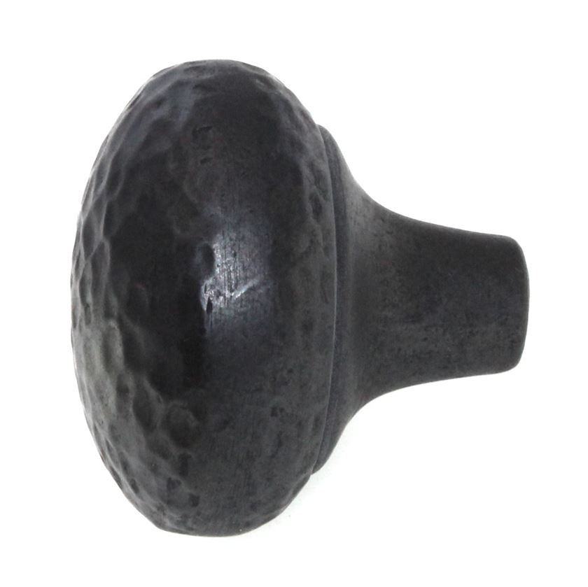 Hickory Hardware Mountain Lodge 1 3/8" Hammered Cabinet Knob Black Iron P3063-BI