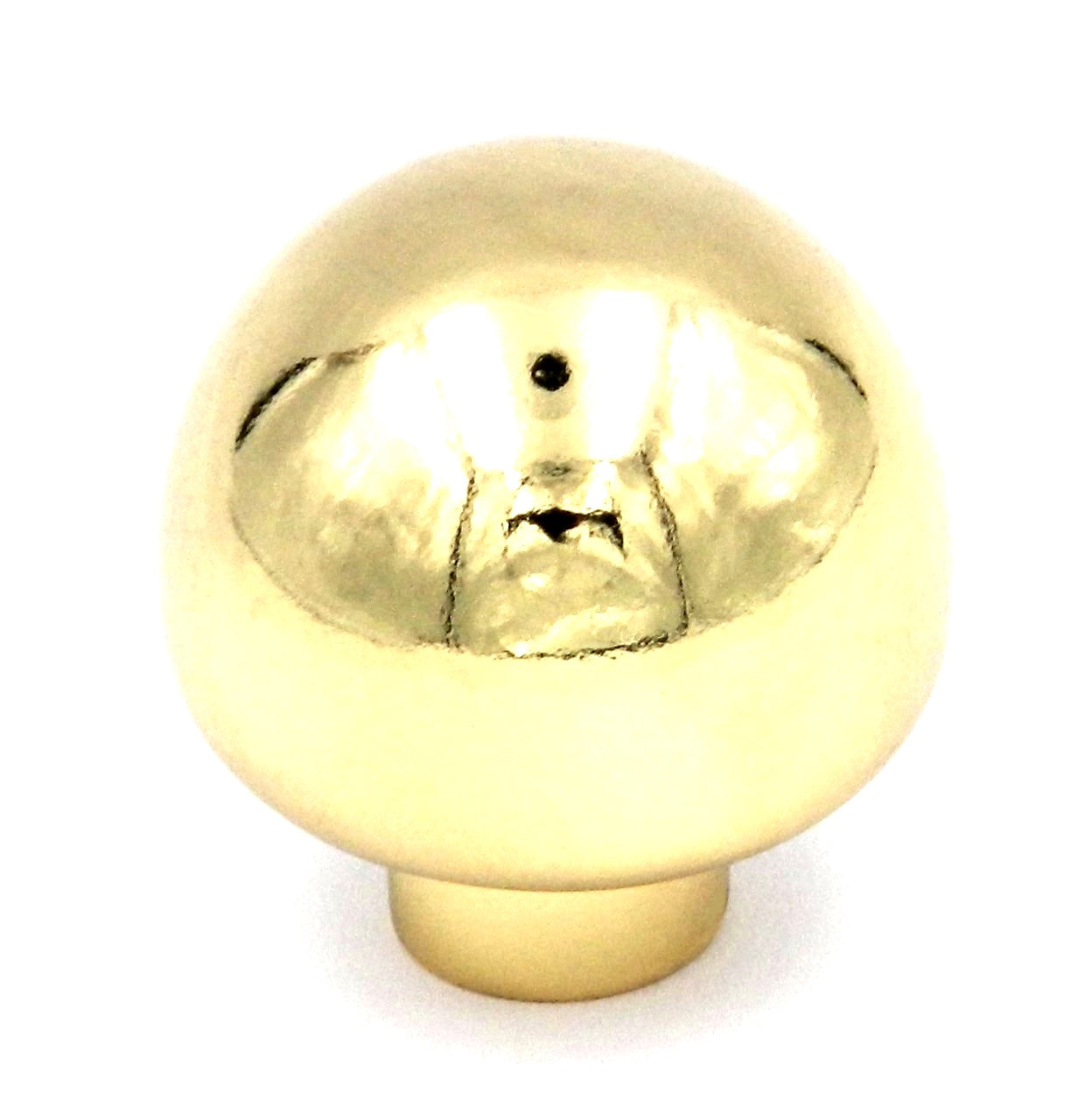 Hickory Hardware Eclectic Polished Brass Round 1 1/4" Knob P307-3