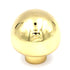 Hickory Hardware Eclectic Polished Brass Round 1 1/4" Knob P307-3