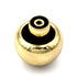 Hickory Hardware Eclectic Polished Brass Round 1 1/4" Knob P307-3