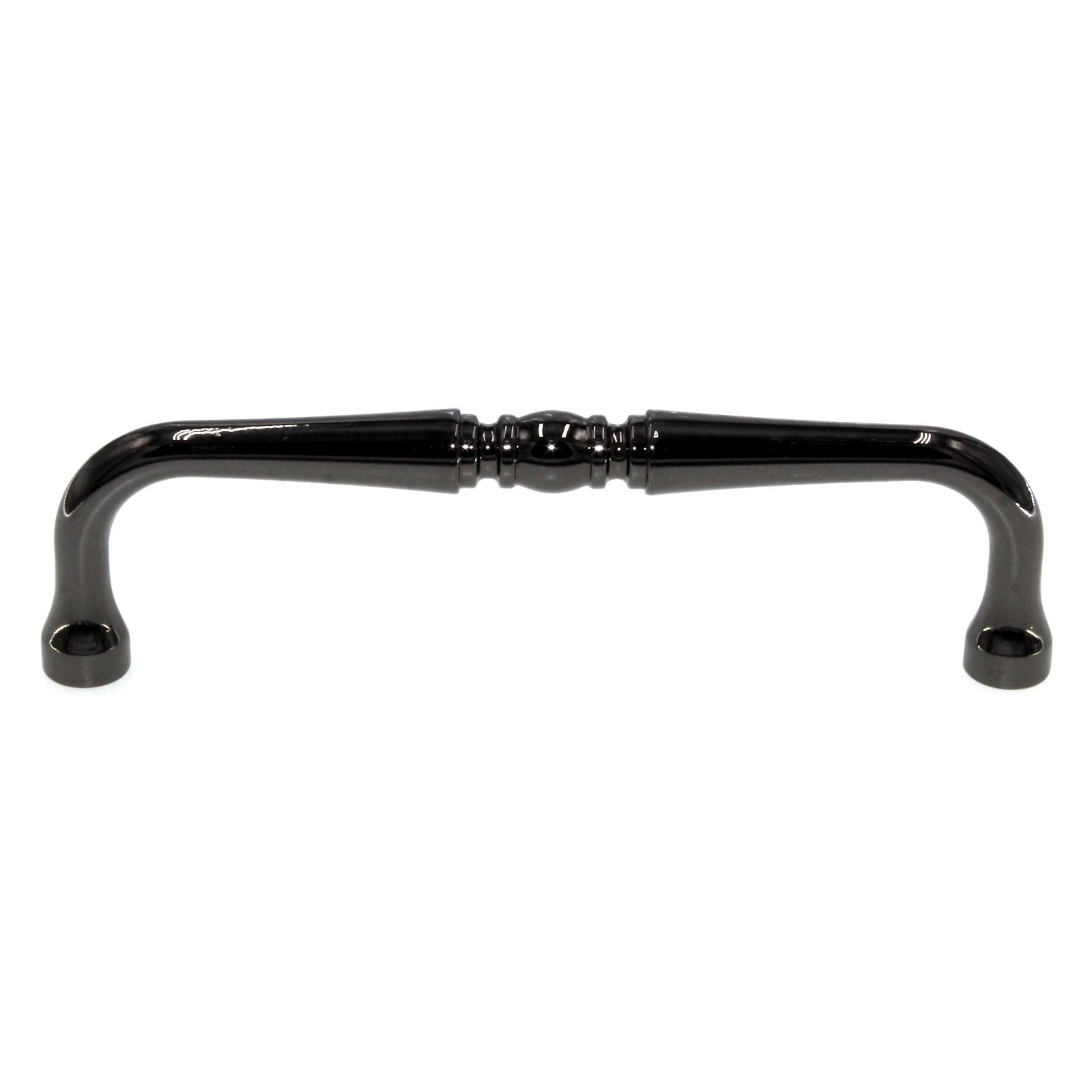 Hickory Hardware Williamsburg 4" Ctr Cabinet Pull Black Nickel Vibed P3076-BLN