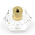 10 Pack Hickory Hardware Crystal Palace 1 5/16" Clear Crysacrylic and Polished Brass Cabinet Knob P31-CA3