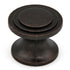 Hickory Hardware Deco 1 1/16" Dark Antique Copper Round Disc Cabinet Knob P3102-DAC