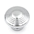 Hickory Hardware Fanfare Cabinet Knob P3103-CH 10 Pack Round Ringed 1 1/4" Chrome