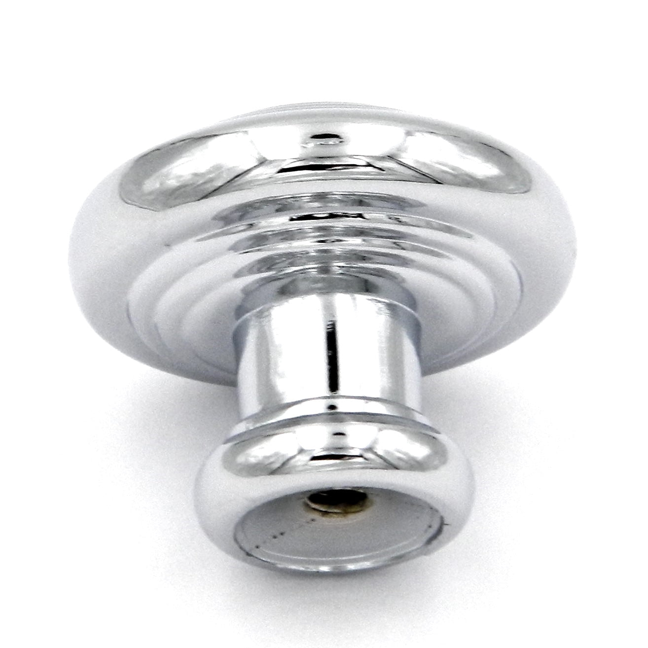 Hickory Hardware Fanfare Cabinet Knob P3103-CH 10 Pack Round Ringed 1 1/4" Chrome