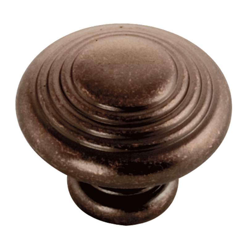 Hickory Hardware Deco Dark Antique Copper Round 1 1/4" Cabinet Knob P3103-DAC