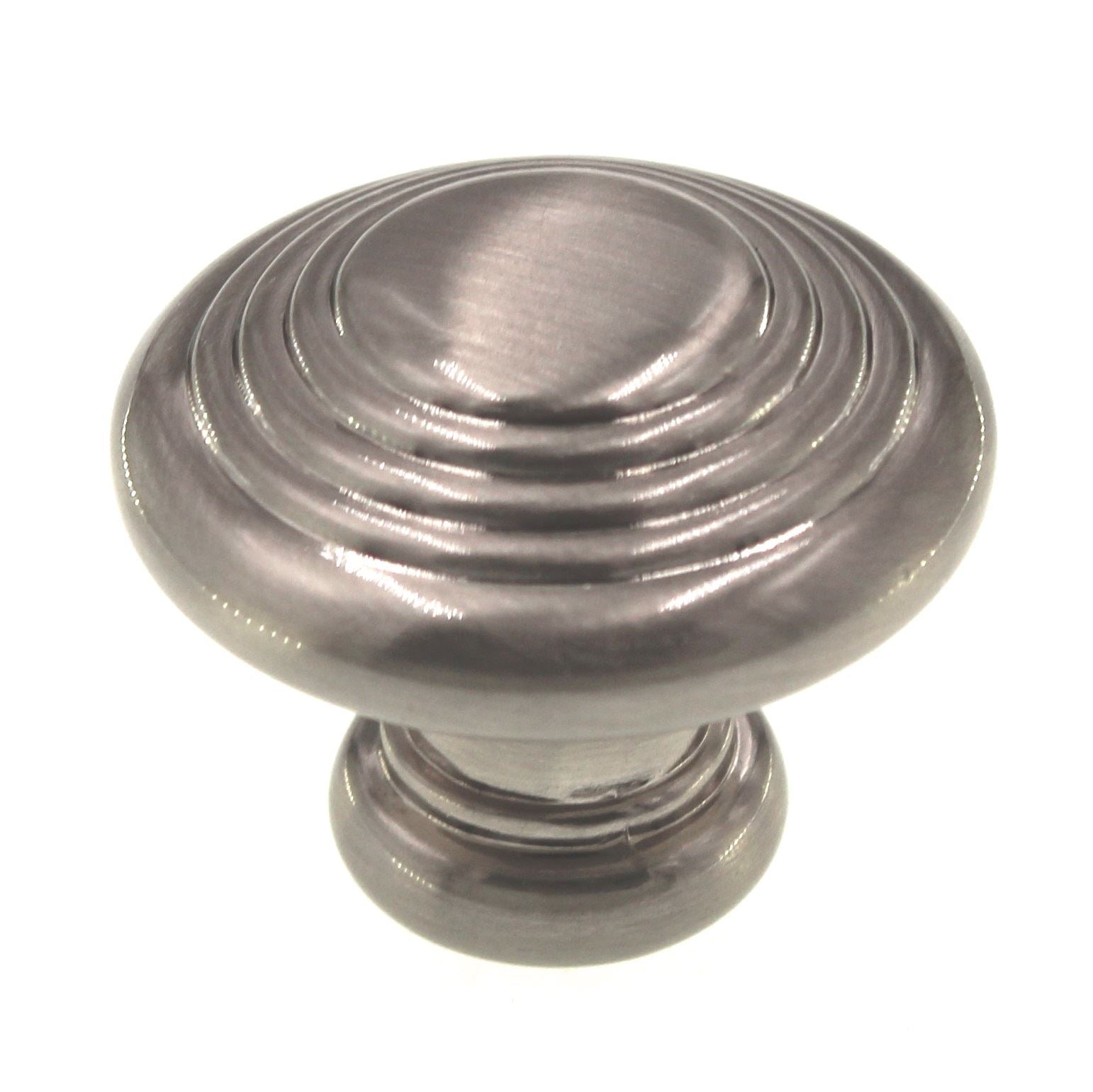 Hickory Hardware Deco 1 1/4" Tiered Ring Cabinet Knob Satin Nickel P3103-SN