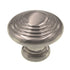 Hickory Hardware Deco 1 1/4" Tiered Ring Cabinet Knob Satin Nickel P3103-SN