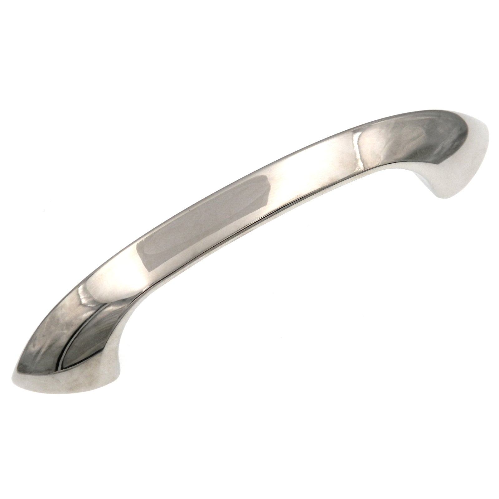 10 Pack Hickory Rotterdam P3110-14 Bright Nickel 3 3/4" (96mm)cc Arch Cabinet Handle Pull