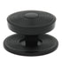 10 Pack Hickory Hardware Encore 1 3/4" Matte Black Round Flat-top Ringed Cabinet Knob P3122-MB