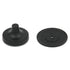 Hickory Hardware Encore 1 3/4" Matte Black Round Flat-top Ringed Cabinet Knob P3122-MB