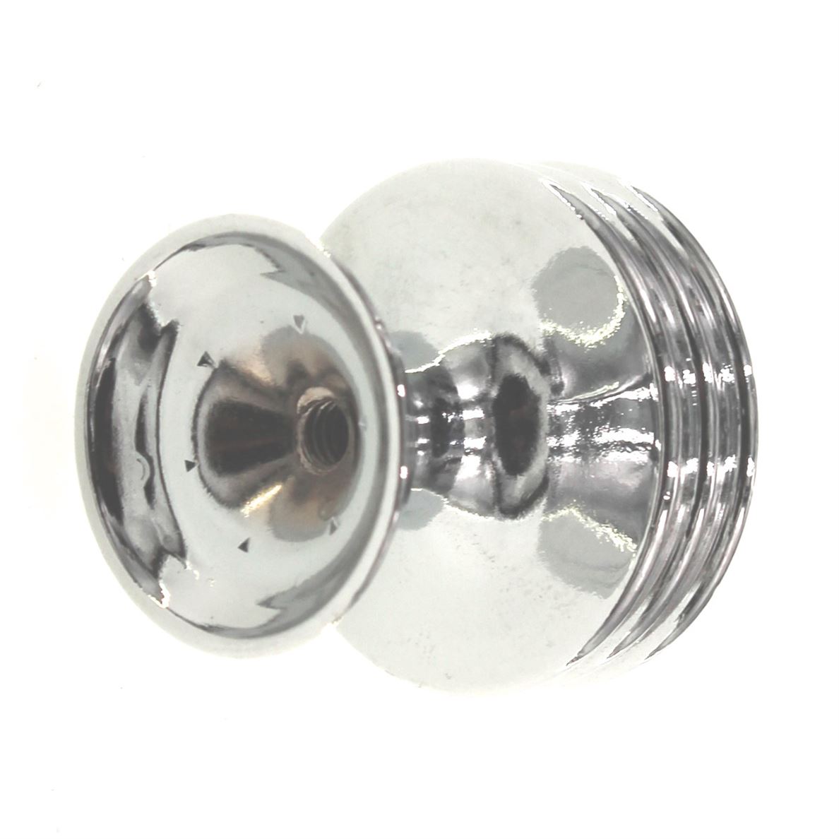 Hickory Hardware Williamsburg Chrome 1 1/4" Ringed Cabinet Knob P3131-CH