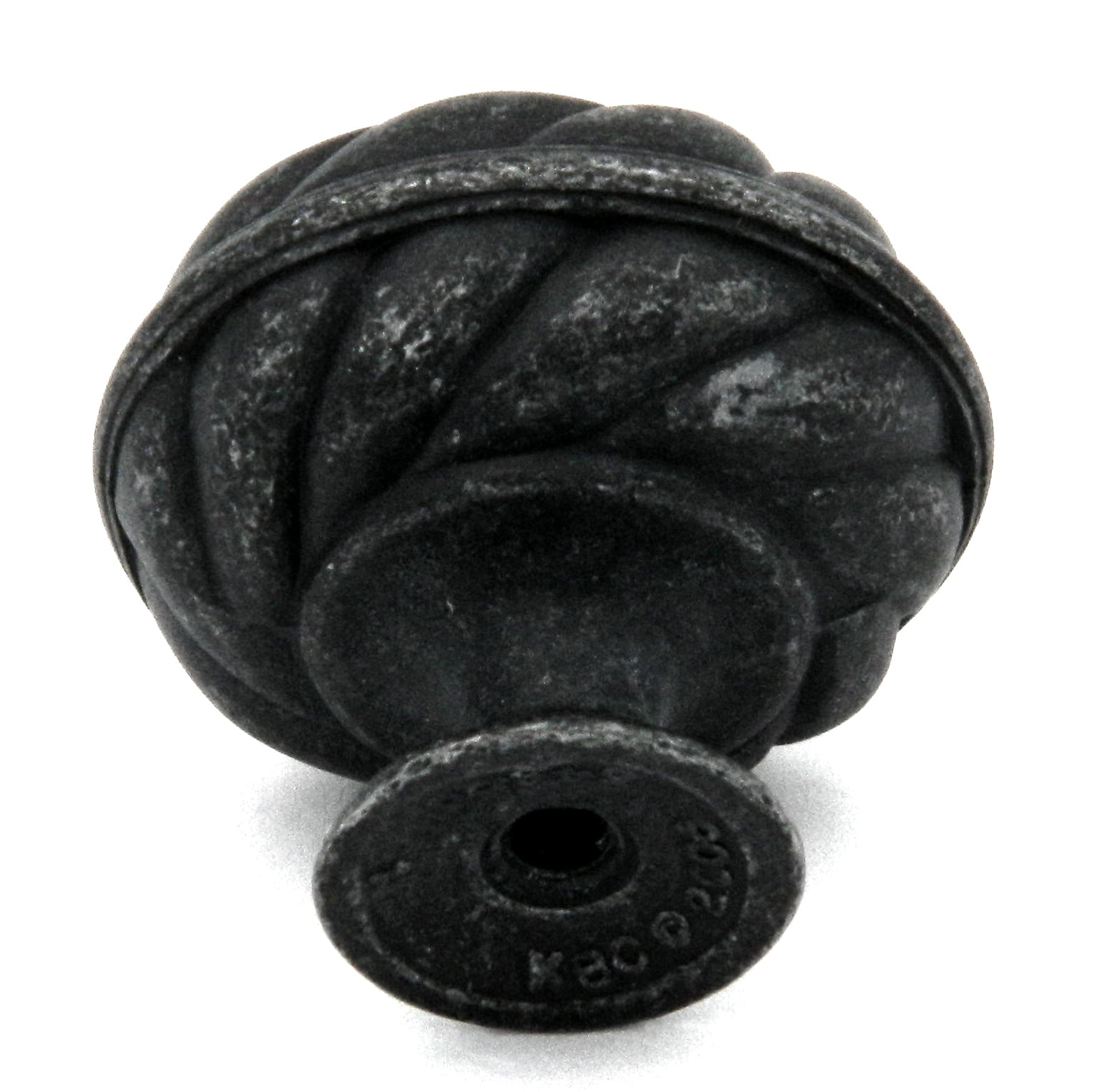 Hickory Hardware Cumberland 1 1/4" Vibra Pewter Round Twist Cabinet Knob P3163-VP