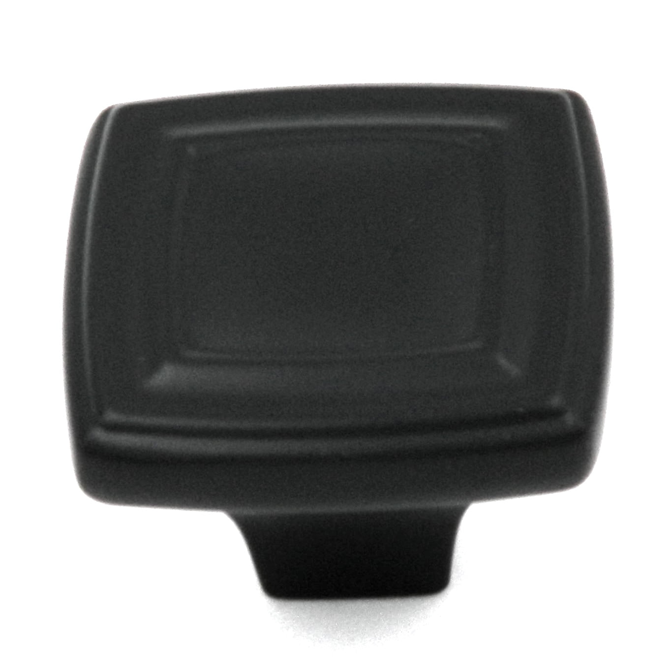 Hickory Hardware Corinth Matte Black Square 1 3/8" Cabinet Knob P3180-MB