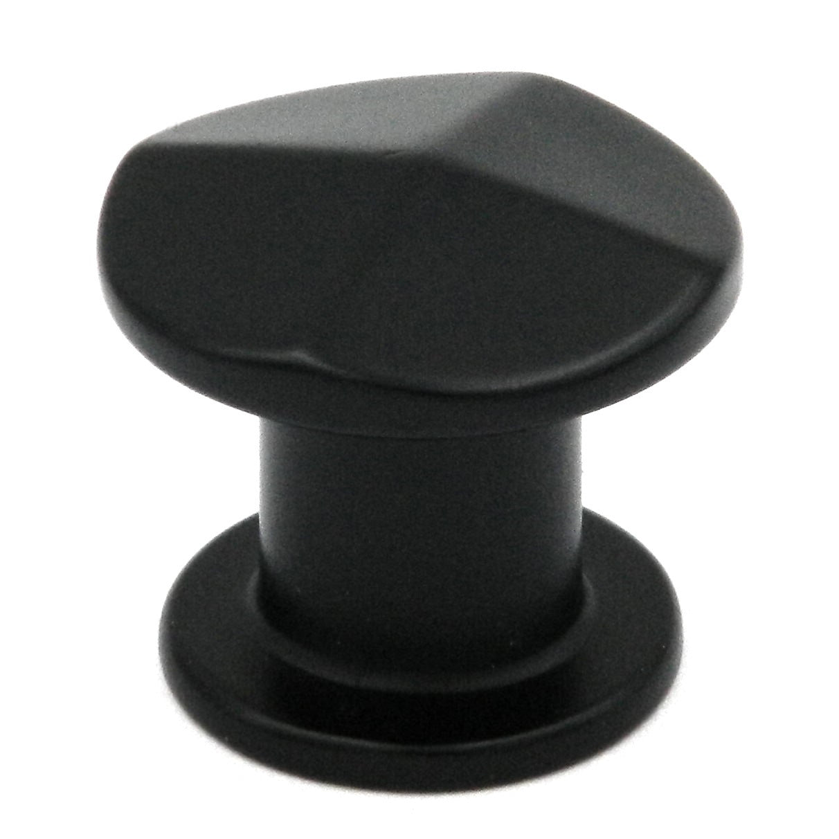 10 Pack Hickory Hardware Corinth 1 3/16" Matte Black Round Cabinet Knob P3184-MB