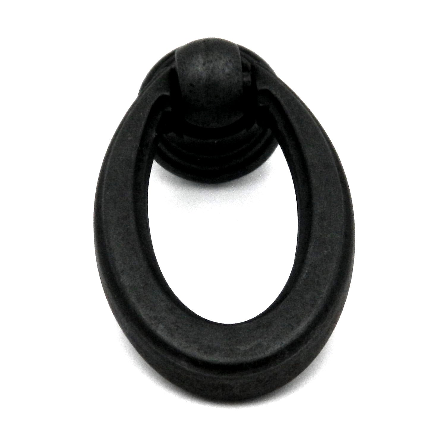 10 Pack Hickory Hardware Camarilla Black Iron 2 1/4" Cabinet Ring Pulls P3192-BI