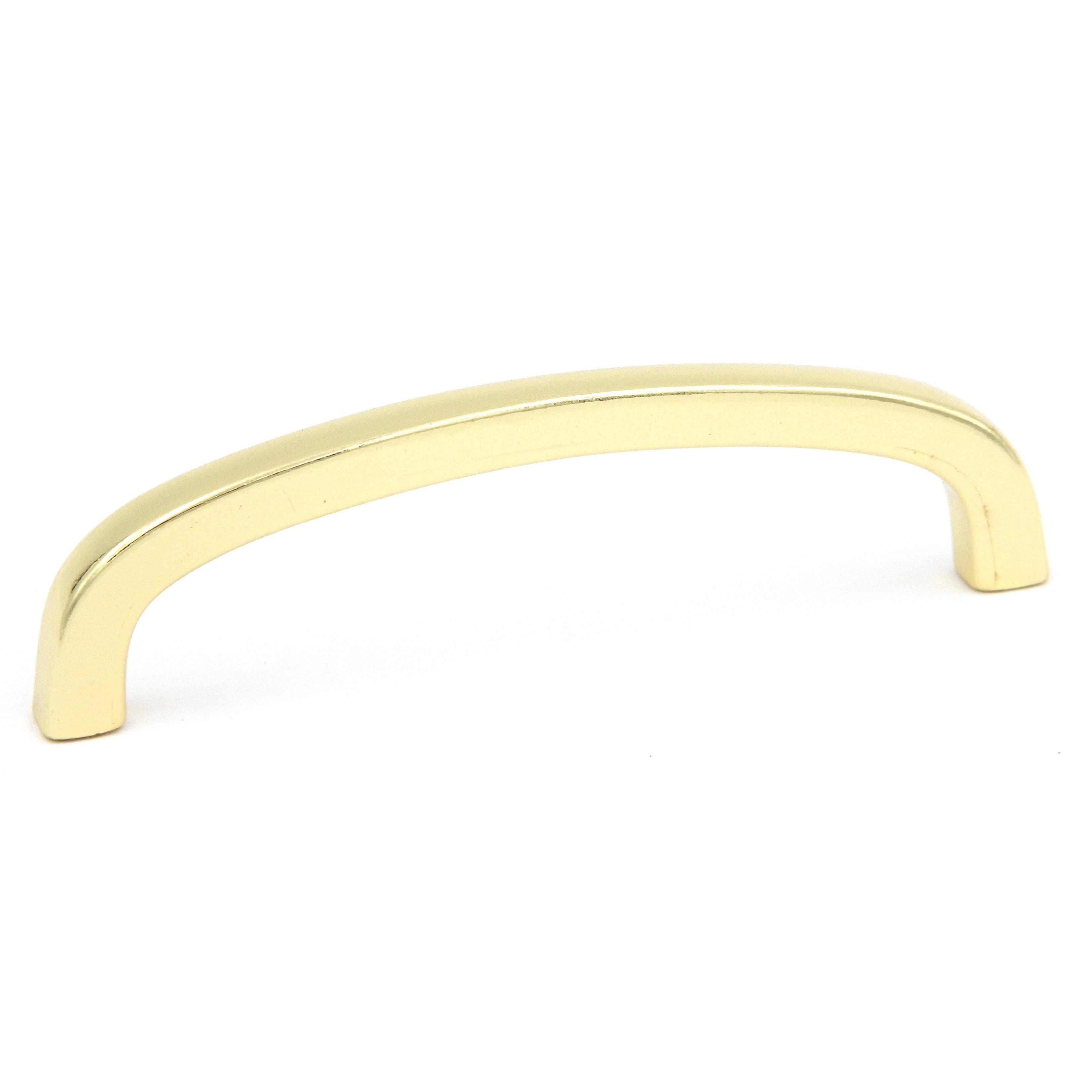 Hickory Hardware Polished Accents Polished Brass Cabinet 3 3/4" (96mm)cc Handle Pull P322-3