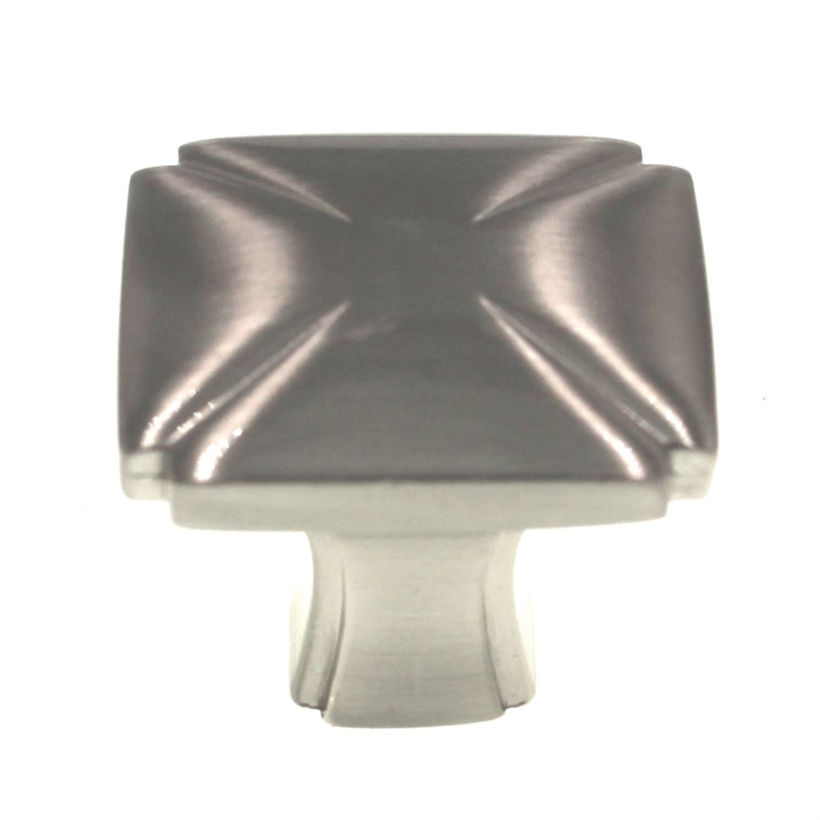 Hickory Hardware Bridges Satin Nickel 1 3/16" Square Cabinet Knob P3230-SN