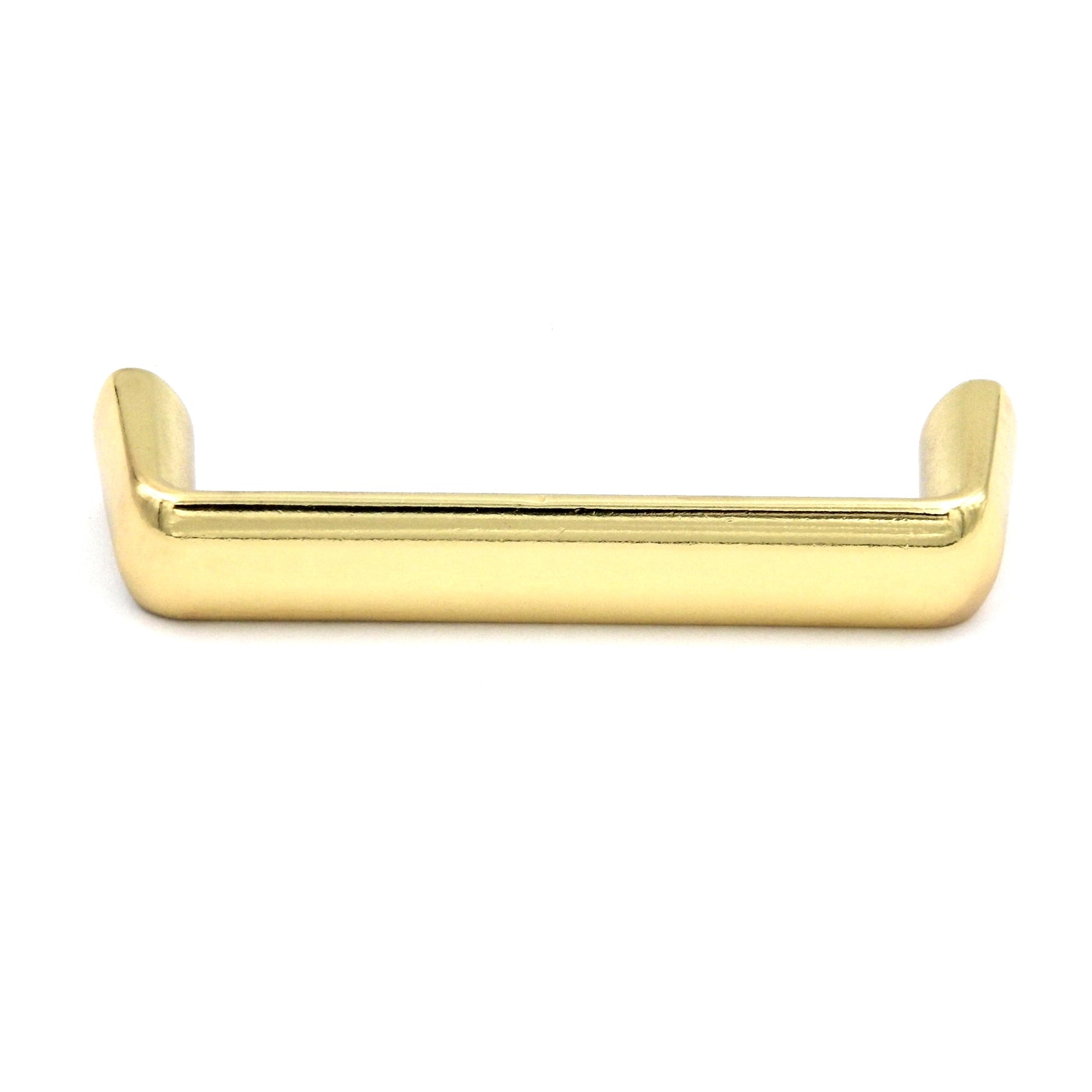 Hickory Eclectic  3"cc Polished Brass Cabinet Handle Pull P324-3