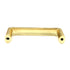 Hickory Eclectic  3"cc Polished Brass Cabinet Handle Pull P324-3