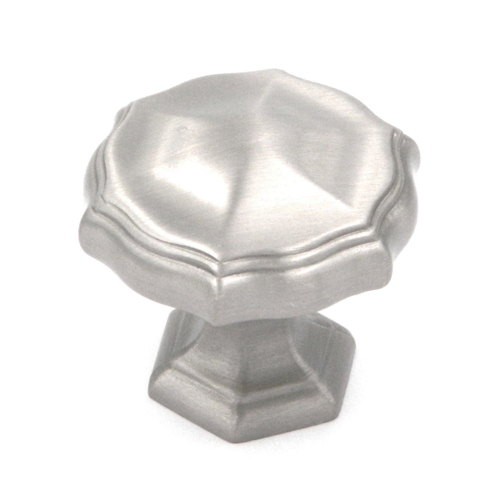 Belwith Keeler Verona Antique Satin Nickel Solid Brass Designer 1 1/4" Knob P3260-2113