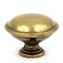 Keeler Lancaster Hand Polished Brass Round Disc 1 1/4" Solid Brass Cabinet Knob P327-LP