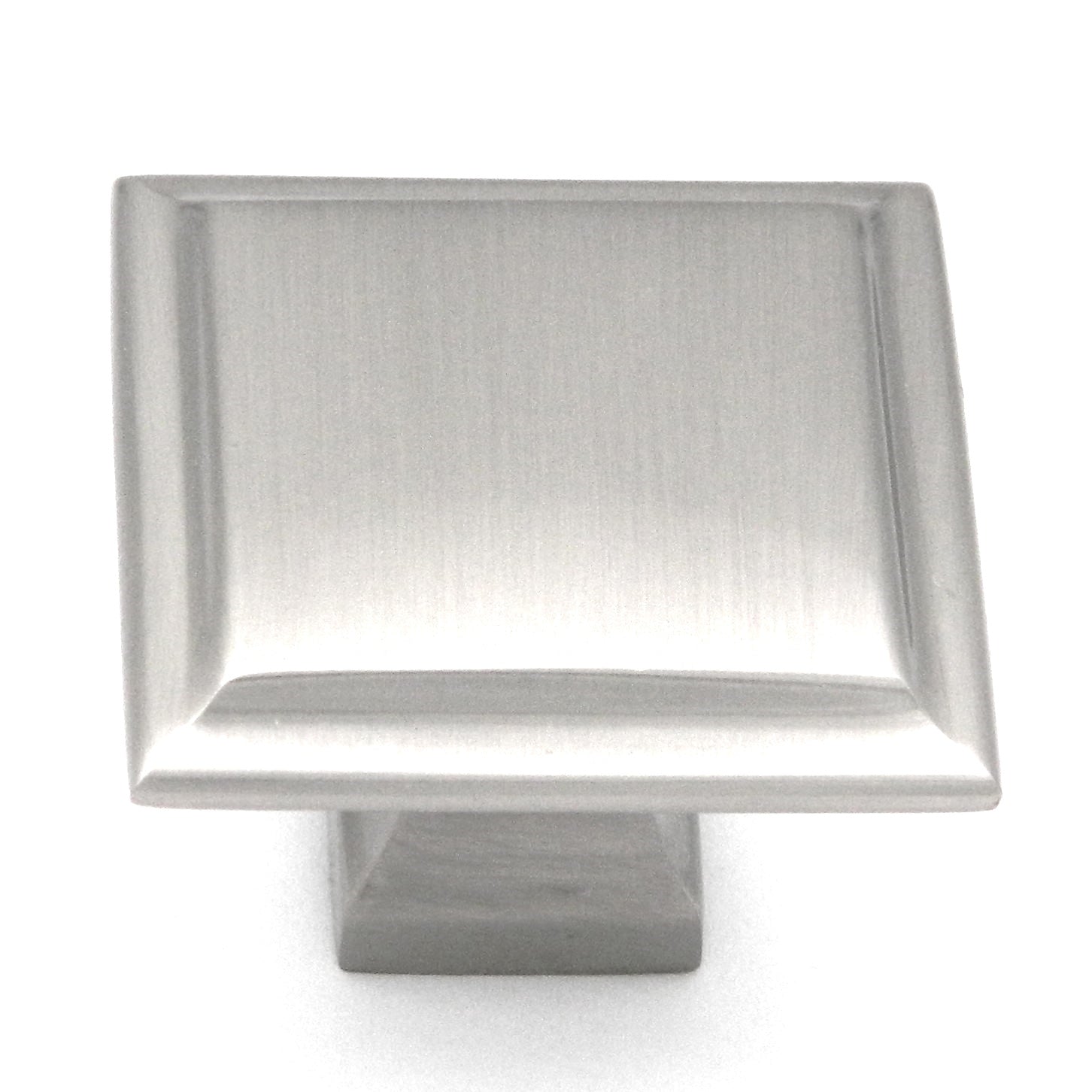 Keeler Studio II Satin Nickel Square 1 1/2" Solid Brass Cabinet Knob P3271-SN