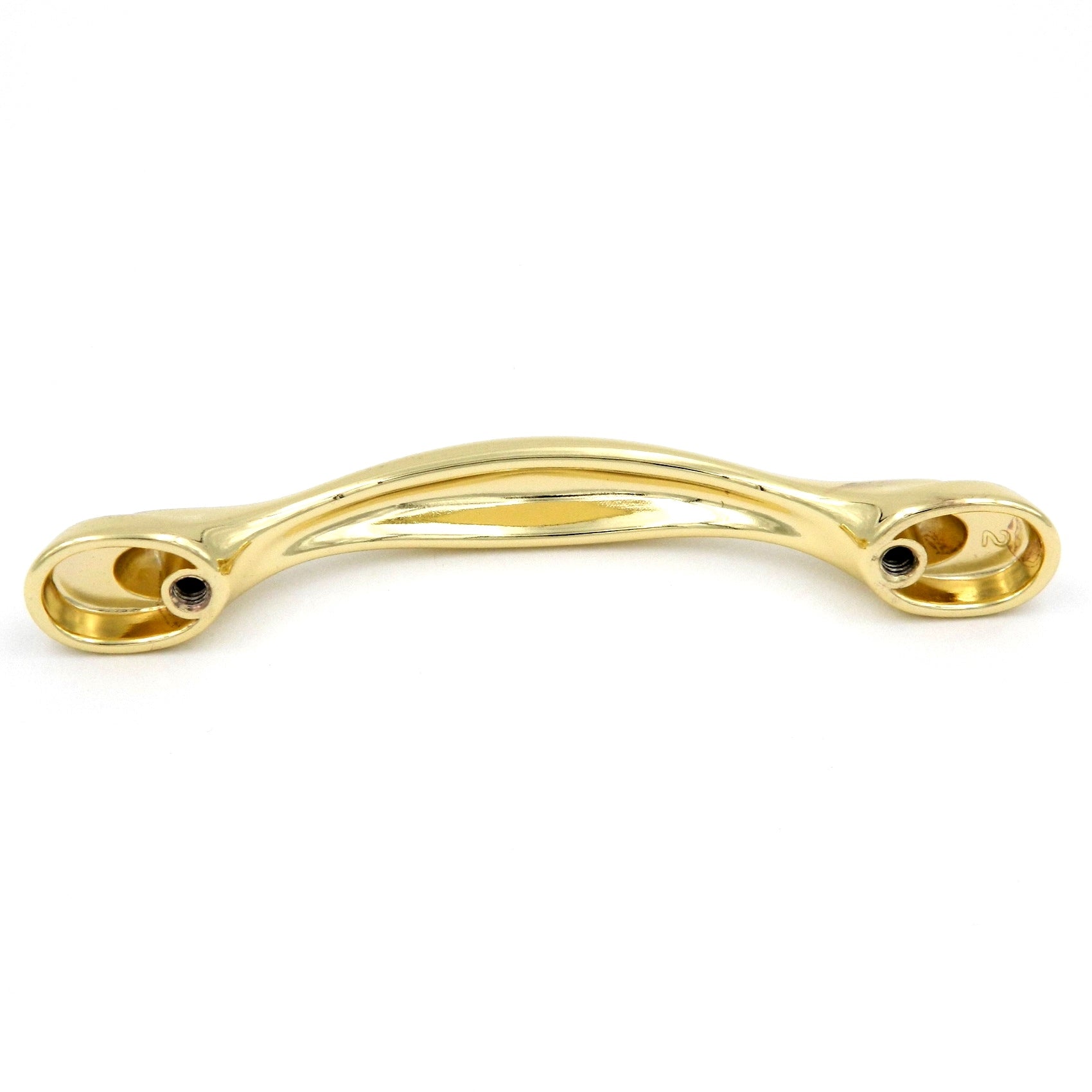 Hickory Hardware P330-UB Eclipse 3" Ultra Brass Arch Cabinet Handle Pull