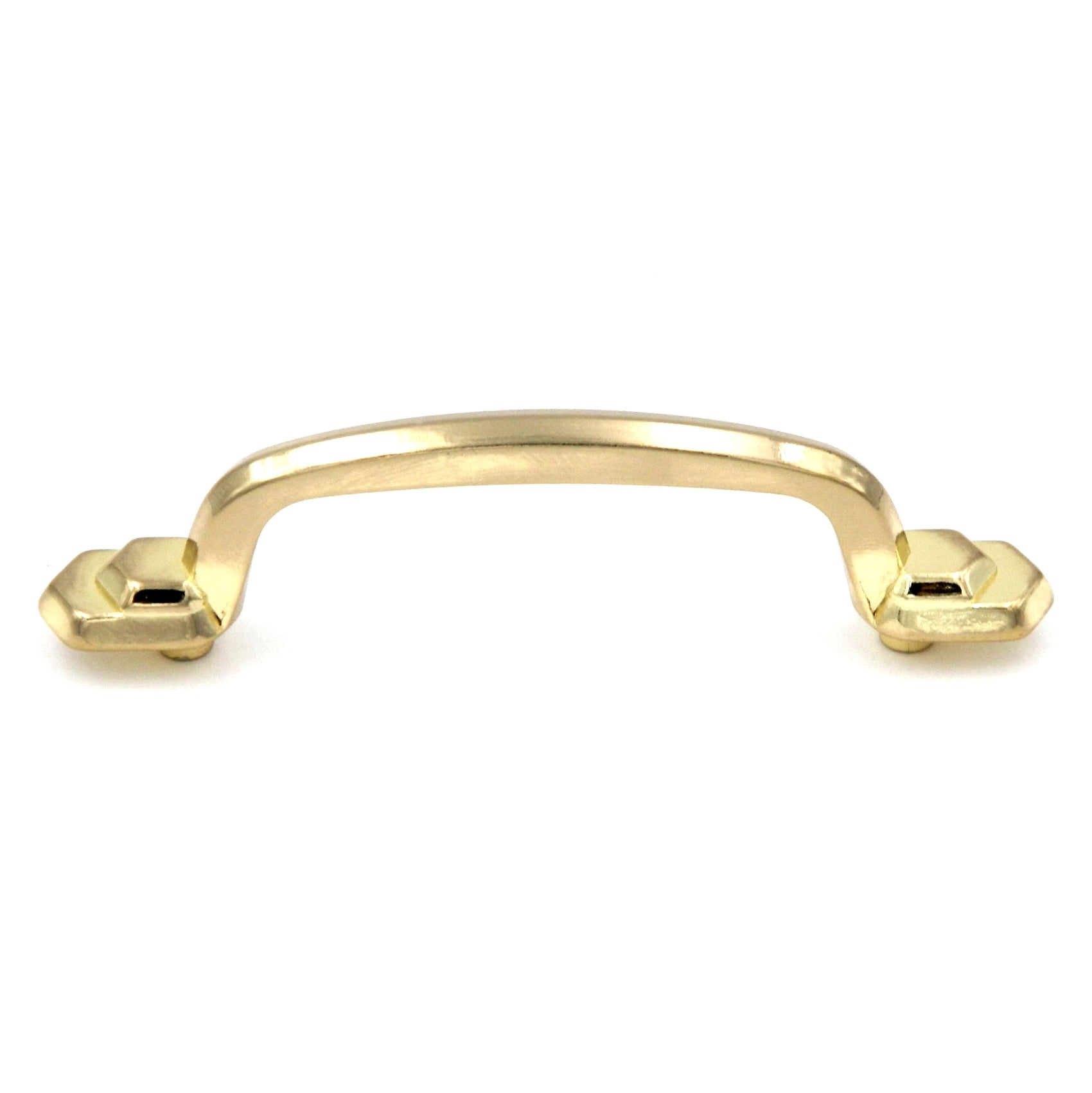 Hickory Hardware Polished Accents Ultra Brass 3"cc Cabinet Handle Pull P332-UB