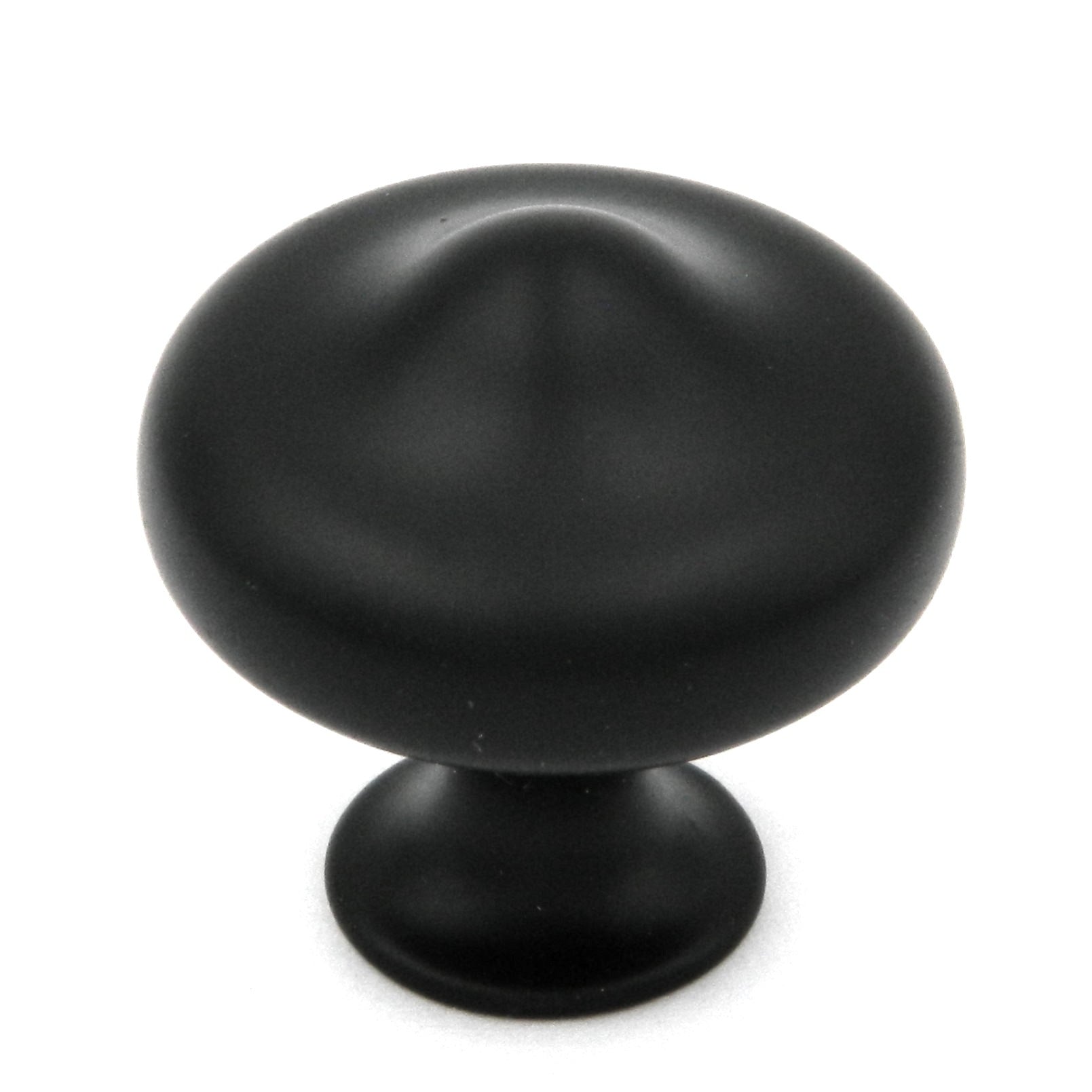 10 Pack Hickory Hardware Triomphe 1 5/8" Matte Black Mushroom Cabinet Knob P3340-MB