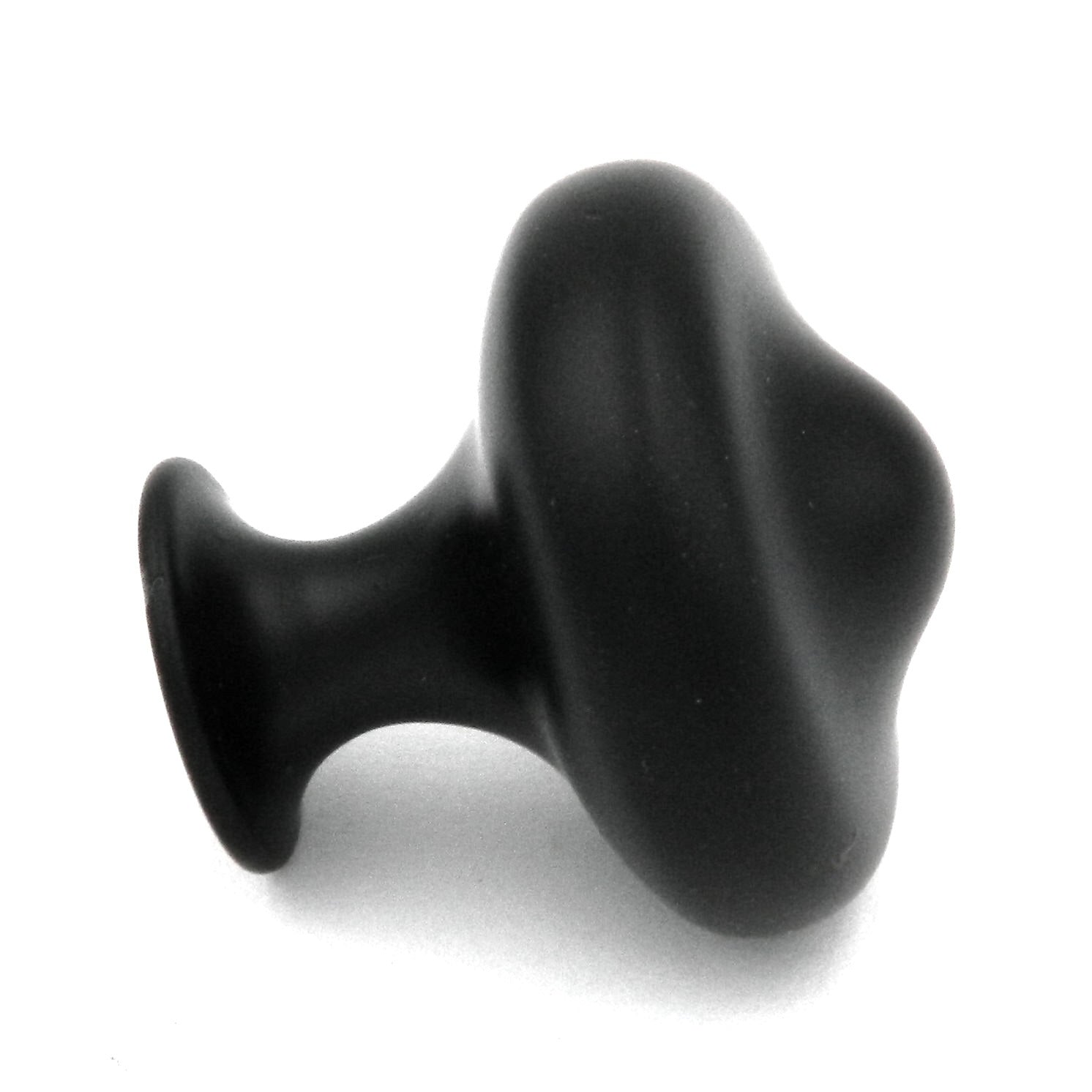 Hickory Hardware Triomphe Matte Black Round 1 5/8" Cabinet Knob P3340-MB