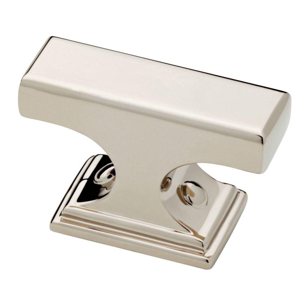 Liberty Elegant Polished Nickel Rectangle 1 9/16" Knob P33483C-PN-CP