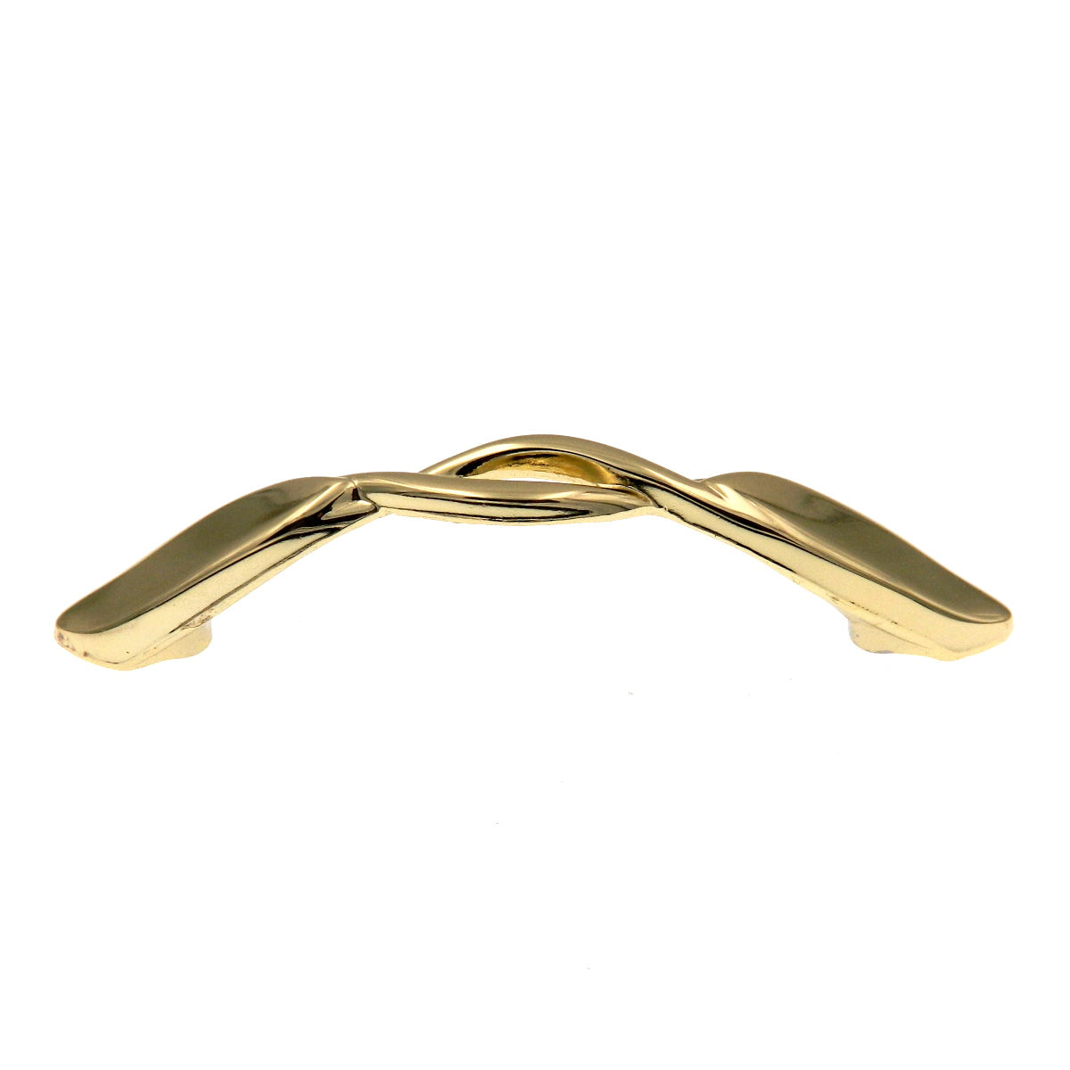 Hickory Hardware Eclipse P335-UB Ultra Brass 3"cc Arch Cabinet Handle Pull