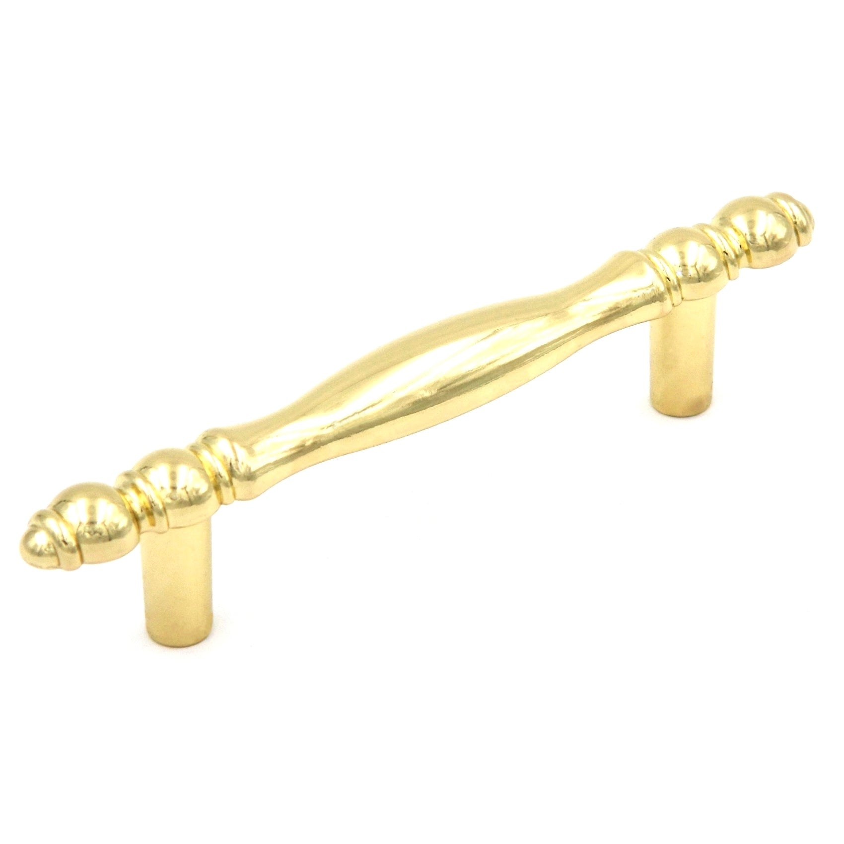 Hickory Hardware Polished Accents Ultra Brass 3"cc Cabinet Bar Pull P337-UB