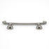 Hickory Hardware P3392-SNW Aero 3" Satin Nickel and White Bar Cabinet Handle Pull