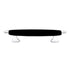 P3393-CHB Chrome 3 3/4"cc Cabinet Handles Pulls, Black Center Belwith Aero