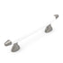 Hickory Aero P3393-SNW Satin Nickel White 3 3/4" (96mm)cc Cabinet Bar Pull