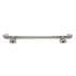 Hickory Hardware Aero Satin Nickel and White Cabinet<br>5" (128mm)cc Handle Pull P3394-SNW