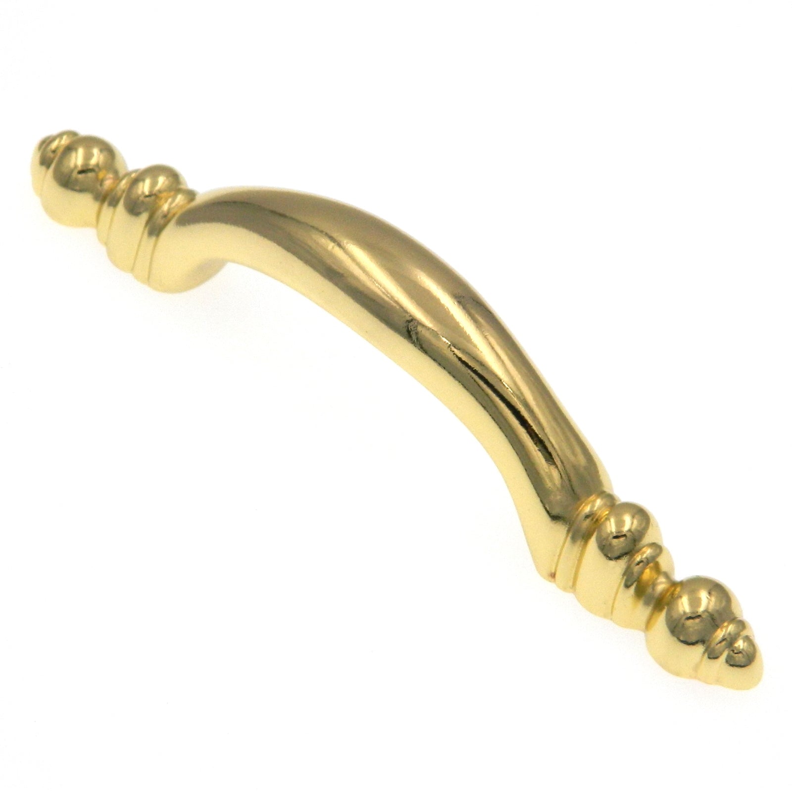 Hickory Hardware Polished Accents Ultra Brass 3"cc Furniture Cabinet Handle Pull P340-UB