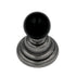 Hickory Hardware Gaslight P3410-BNVB Black Nickel Vibed Cabinet Knob with 5/8" Black Ball