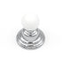 Hickory Hardware Gaslight P3410-CHW Chrome Cabinet Knob Pull with 5/8" White Ball