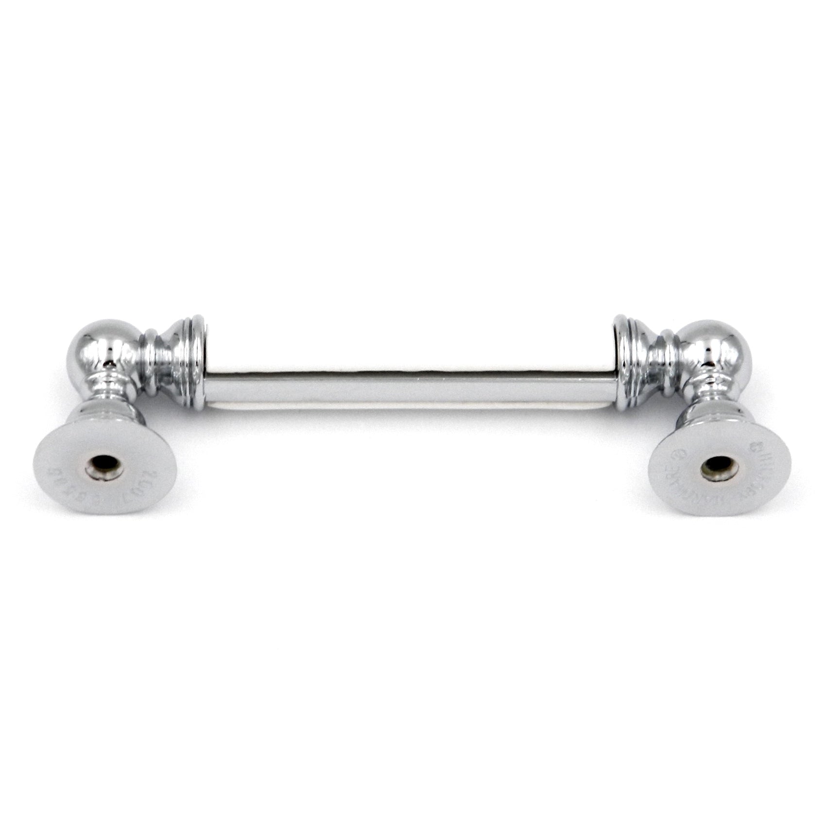 Hickory Hardware Gaslight Polished Chrome White P3413-CHW 3 3/4" (96mm)cc Cabinet Bar Pull