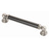 Hickory Gaslight Black Nickel Vibed and Black Cabinet 5" (128mm)cc Handle Pull P3414-BNVB